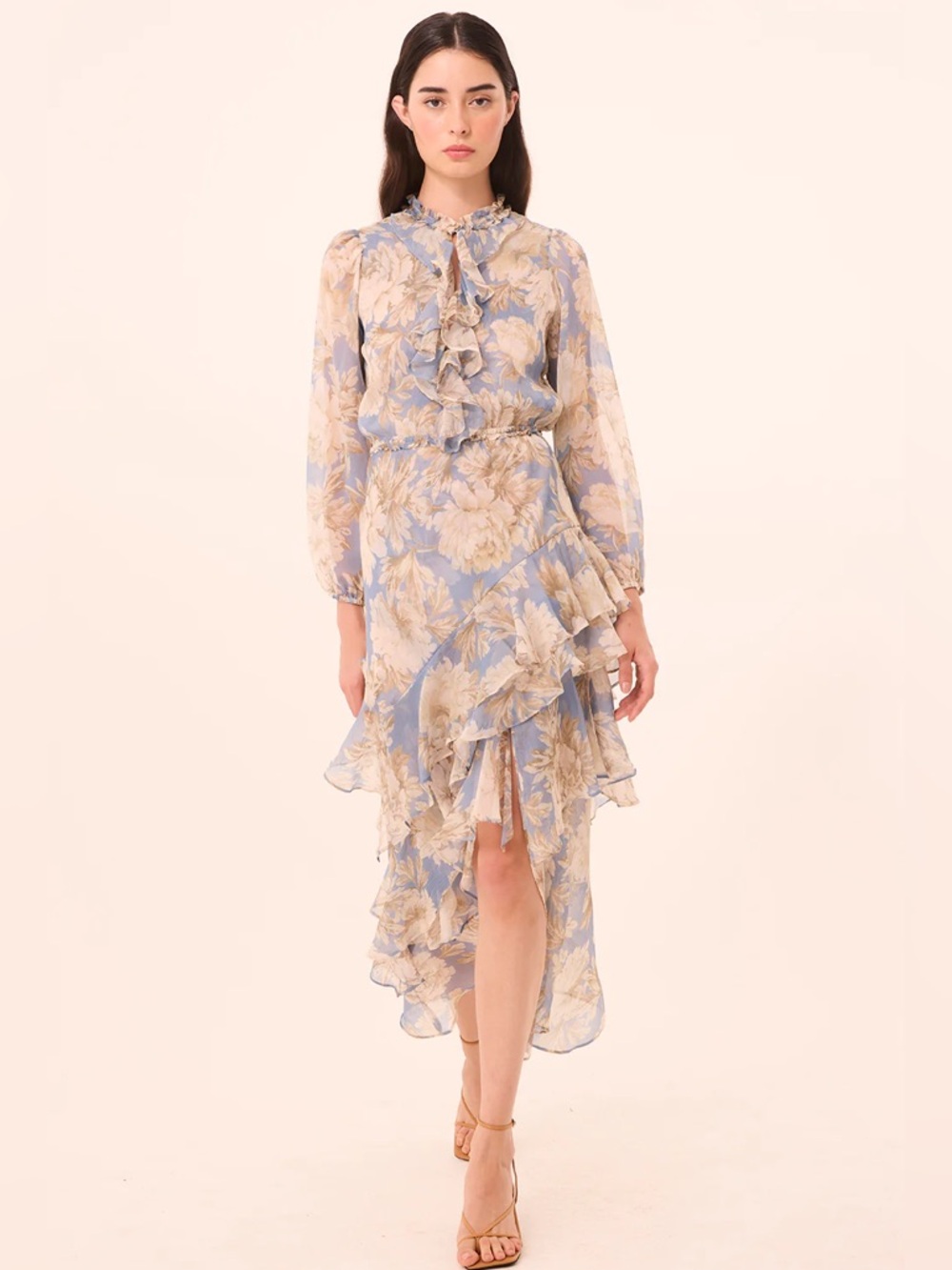 Misa Los Angeles Vesper Dress- Peony Blossom Chiffon